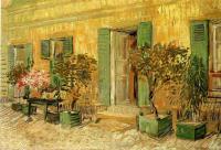 Gogh, Vincent van - Exterior of a Restaurant with Oleanders in Pots